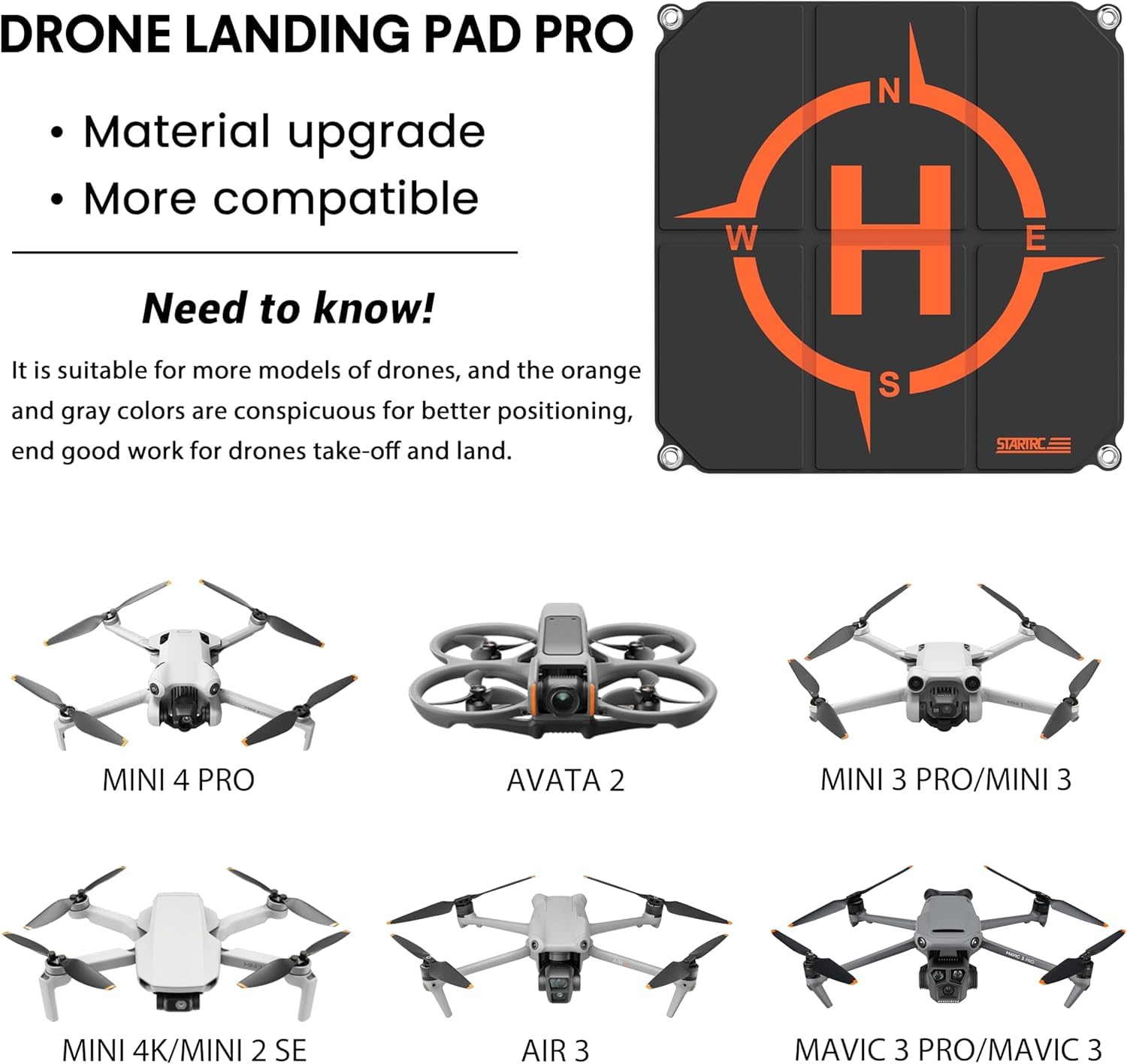 STARTRC Drone Landing Pad, Pla - Drone Strobe Light ulasan dan harga
