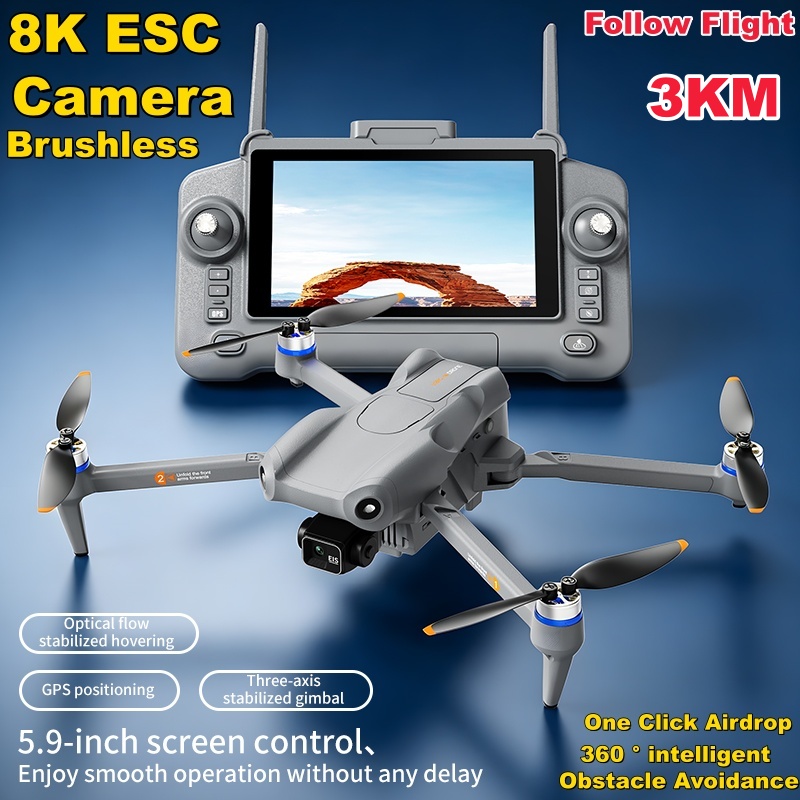 Drone dengan Layar Sentuh 5,9  - Drone Controller Screen ulasan dan harga