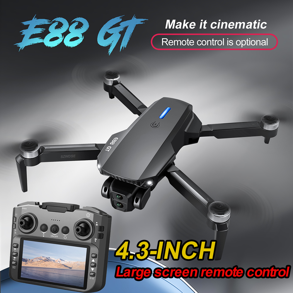 Drone Posisi Optik NEW E88GT 5 - Drone Controller Screen ulasan dan harga