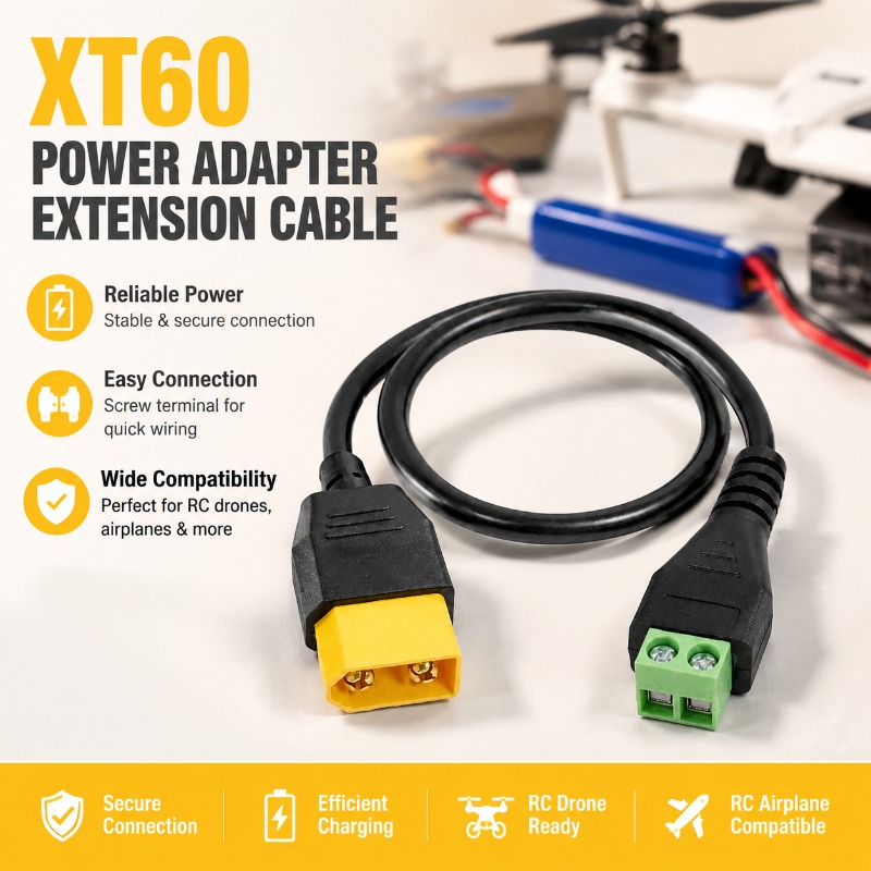Konektor XT60 Male Female ke K - Drone Battery Adapter ulasan dan harga